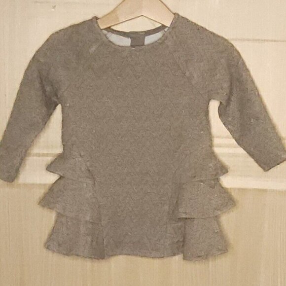 Cat & Jack Toddler Girls Gold Sparkle Casual Dress 12 Months - Picture 1 of 7